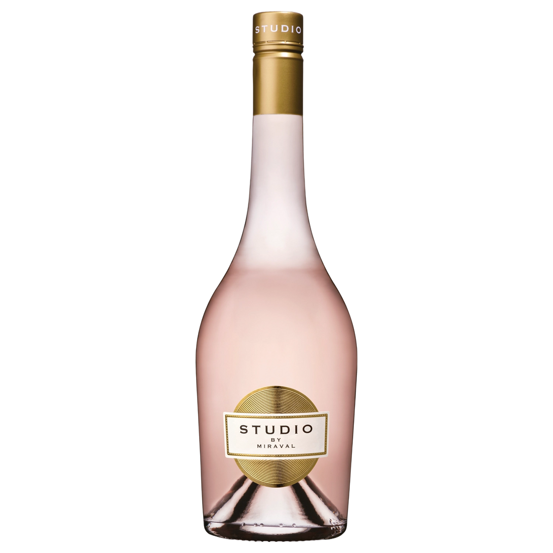 A bottle of Studio by Miraval Rosé 2025 750ml Rose Wine