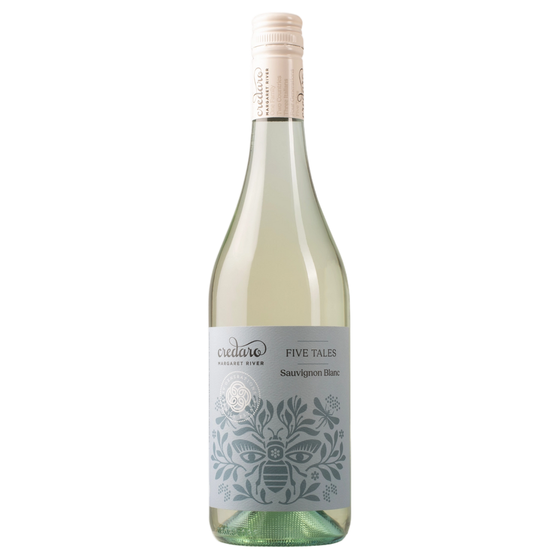 A bottle of 2025 Credaro Five Tales Sauvignon Blanc 2026 750ml White Wine