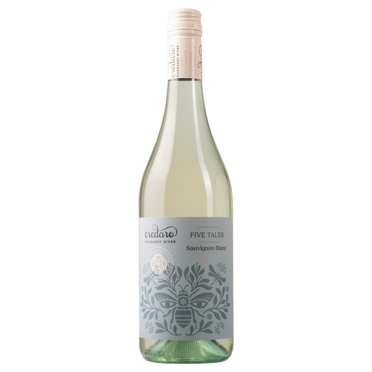 A bottle of 2025 Credaro Five Tales Sauvignon Blanc 2026 750ml White Wine