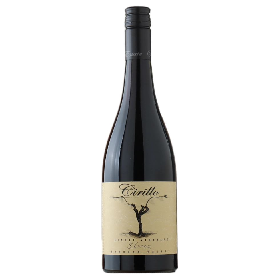 A bottle of Cirillo Single Vineyard Barossa Shiraz 2025 750ml Red Wine