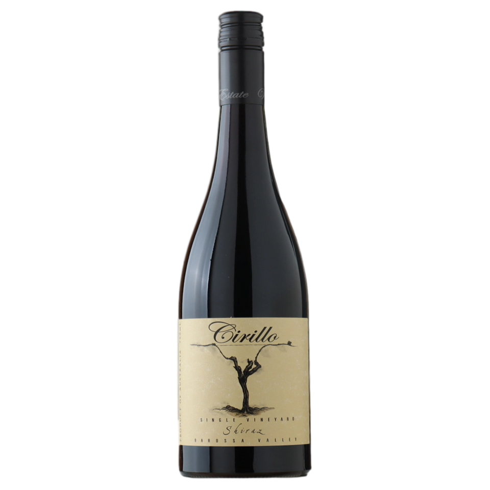 A bottle of Cirillo Single Vineyard Barossa Shiraz 2025 750ml Red Wine