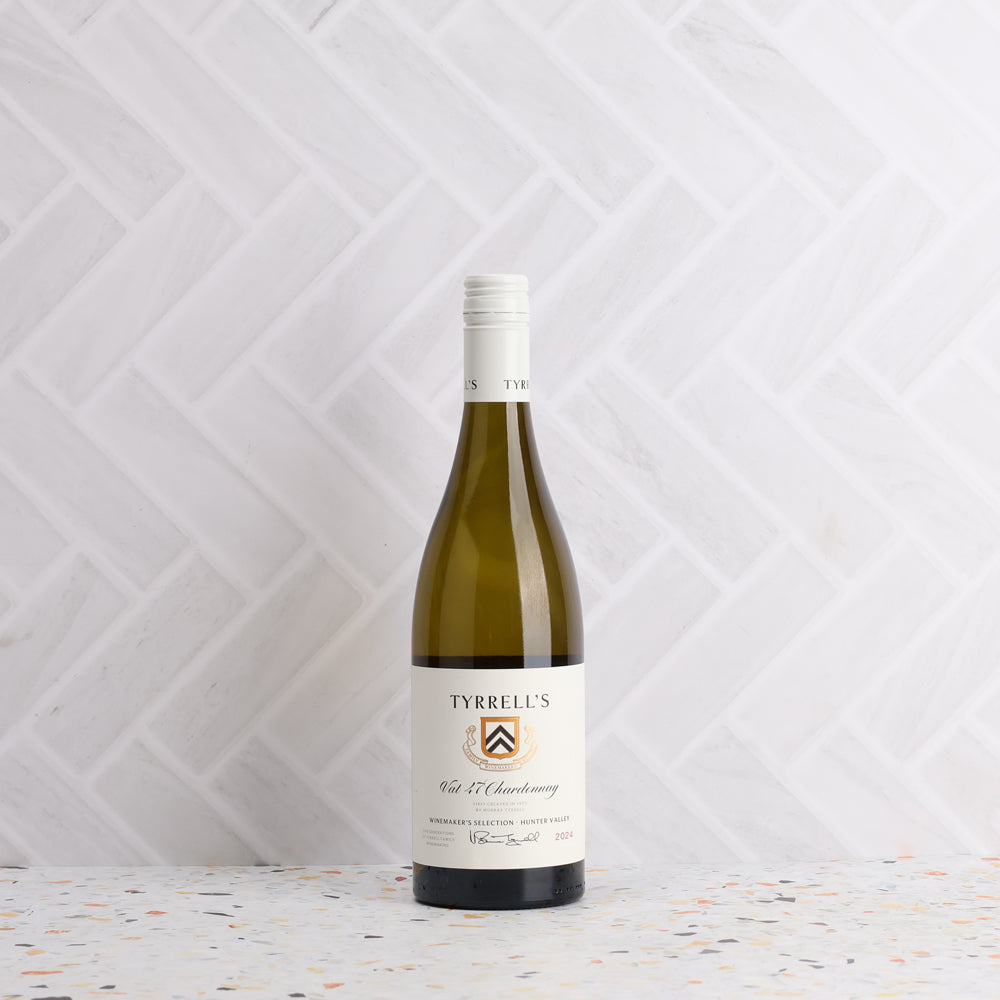 A bottle of Tyrrells Winemakers Selection Vat 47 Chardonnay 2024 750ml White Wine