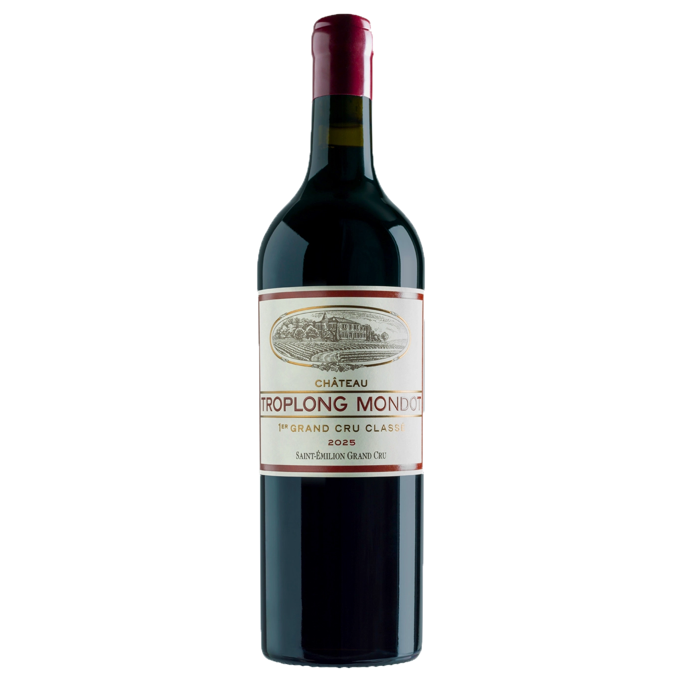 A bottle of Troplong Mondot 1985 750ml Red Wine
