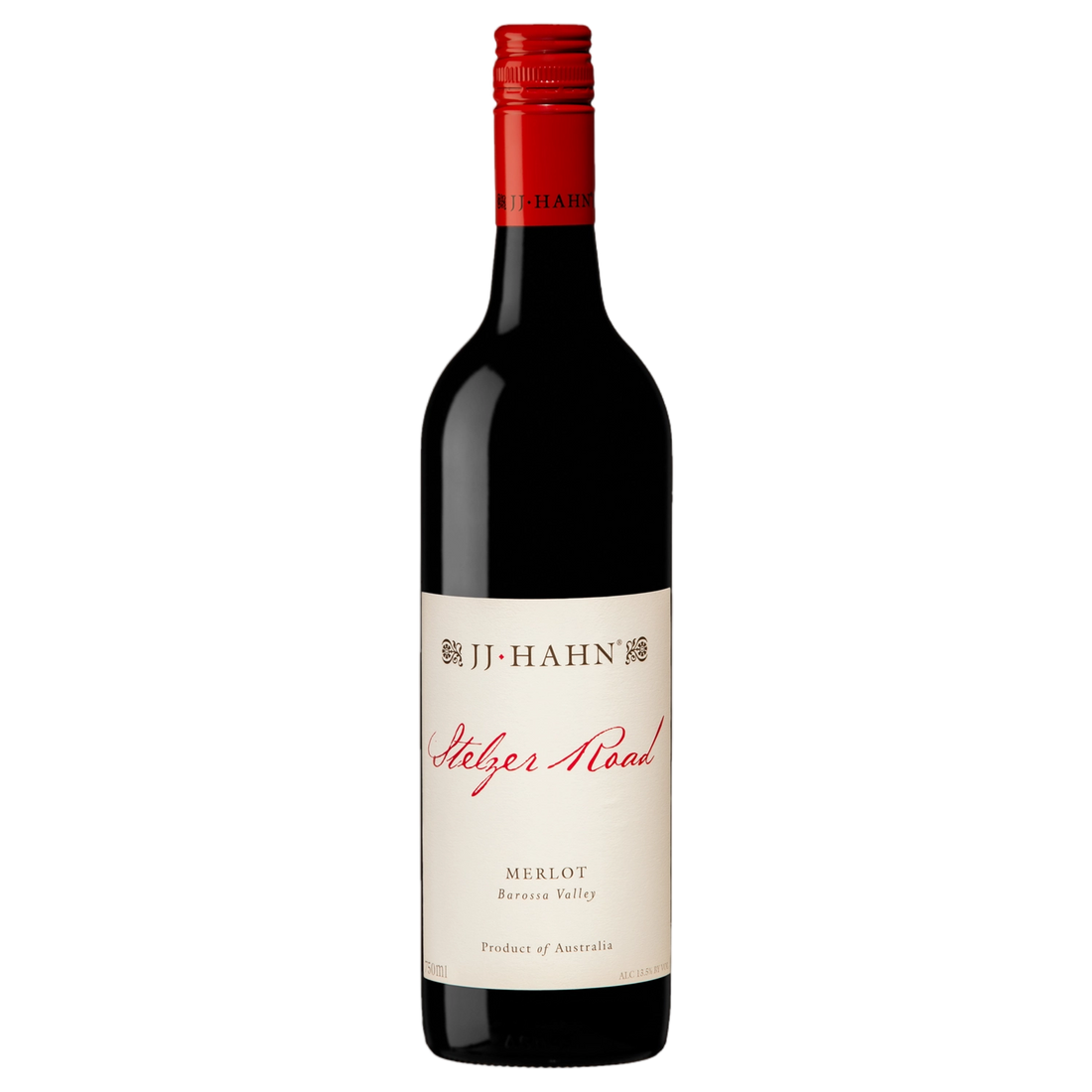 A bottle of JJ Hahn Stelzer Road Merlot 2023 750ml Red Wine