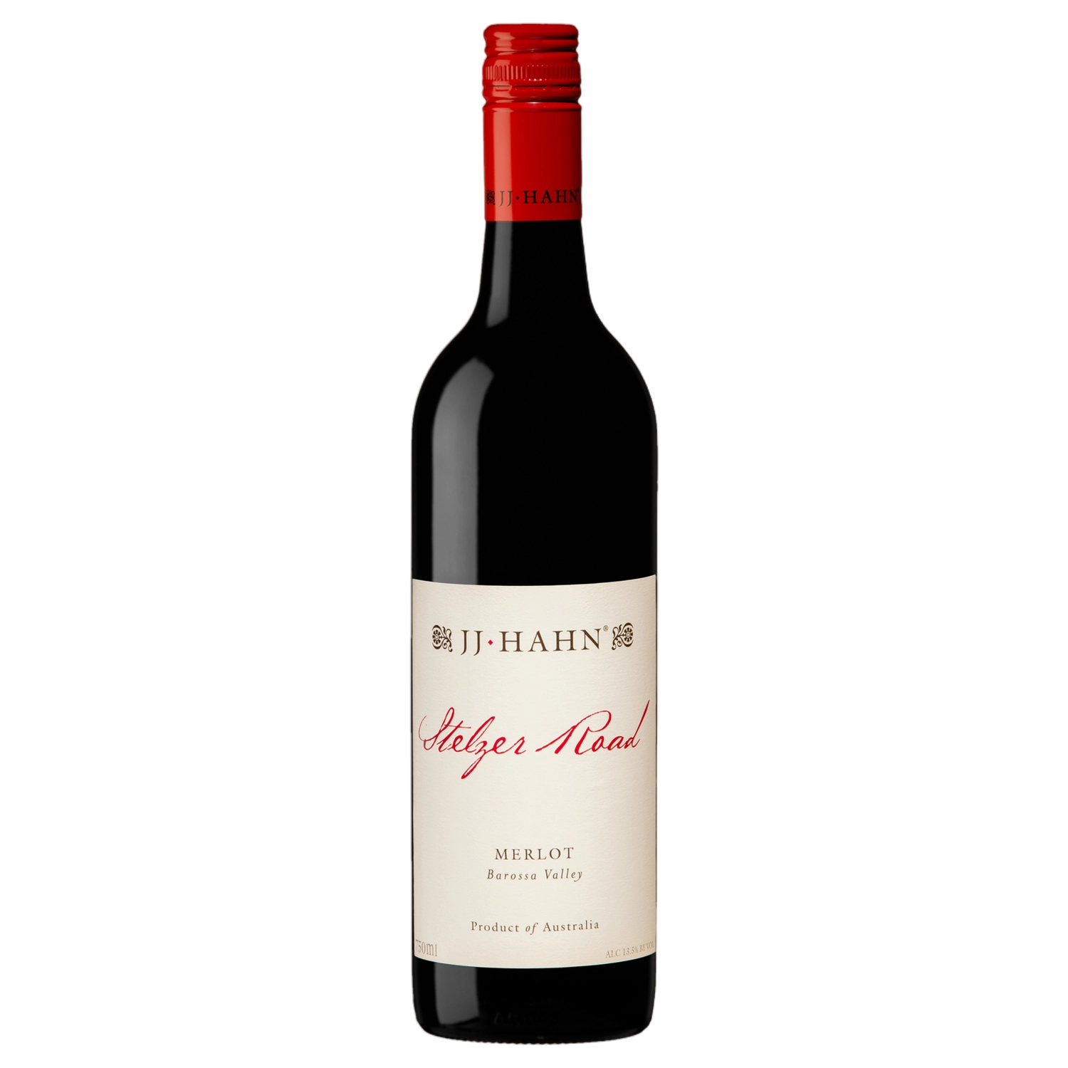 A bottle of JJ Hahn Stelzer Road Merlot 2023 750ml Red Wine
