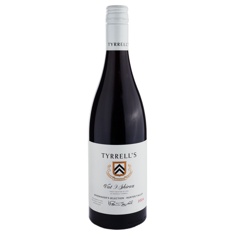 A bottle of Tyrrells Winemakers Selection Vat 9 Shiraz 2024 750ml Red Wine