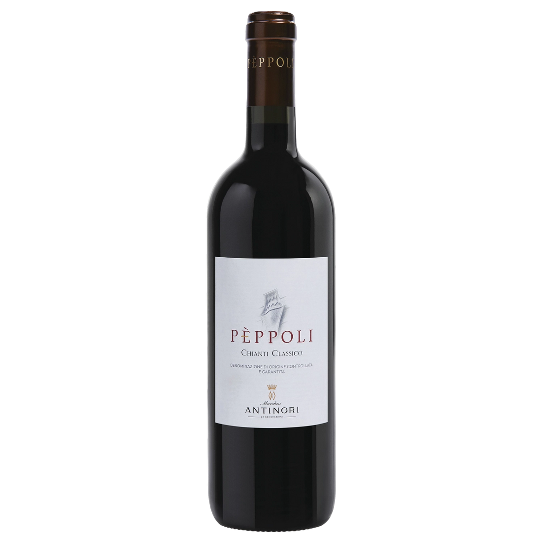 A bottle of Antinori Pèppoli Chianti Classico DOCG 2024 375ml Red Wine