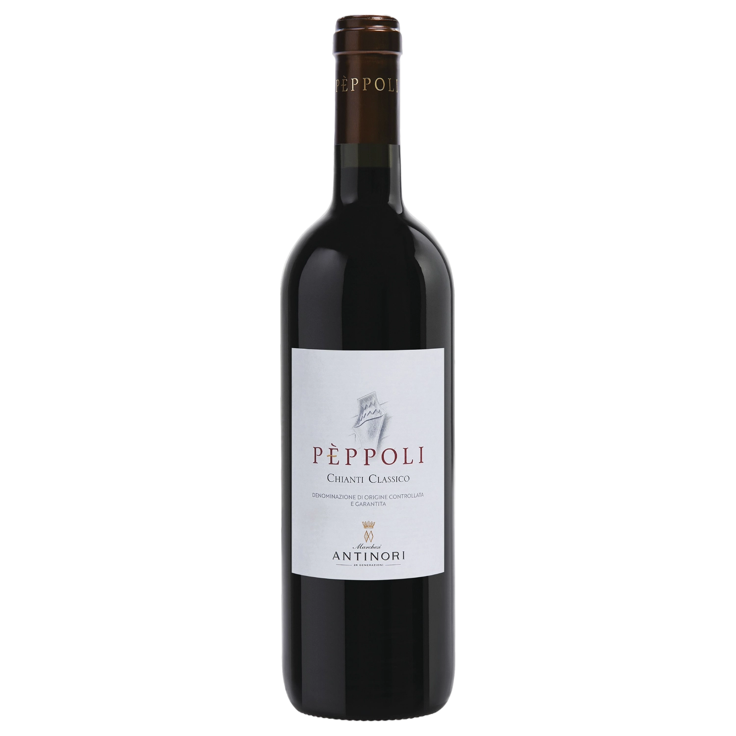A bottle of Antinori Pèppoli Chianti Classico DOCG 2024 375ml Red Wine