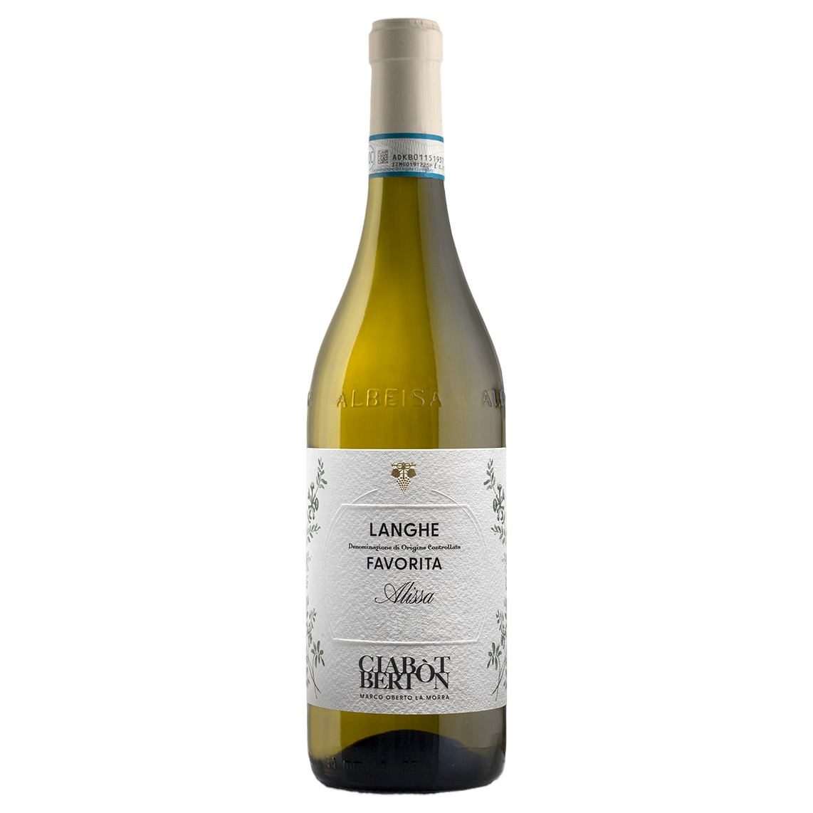 A bottle of Ciabot Berton Langhe Favorita DOC Alissa 2025 750ml White Wine