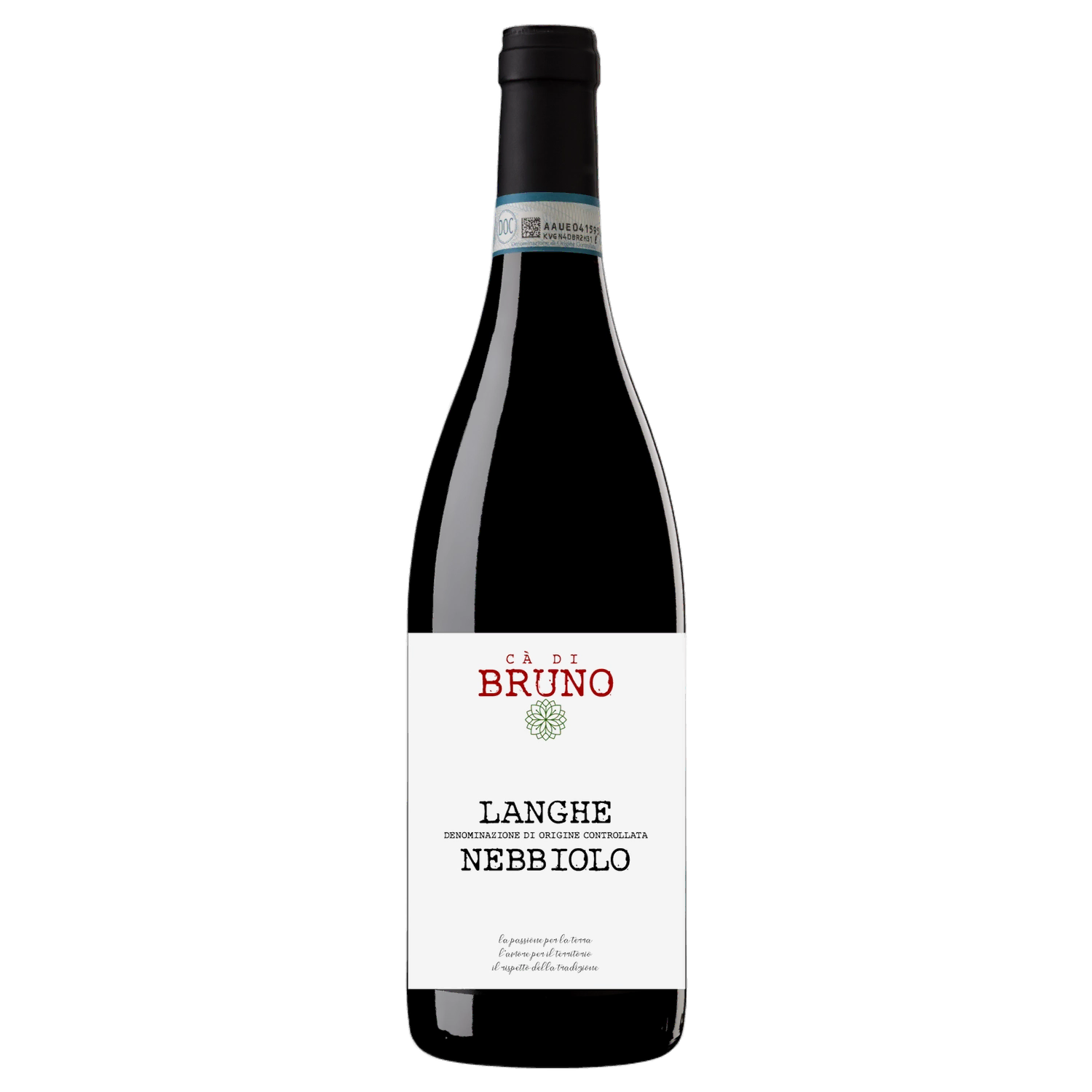 A bottle of Ca Di Bruno Langhe Nebbiolo 2023 750ml Red Wine