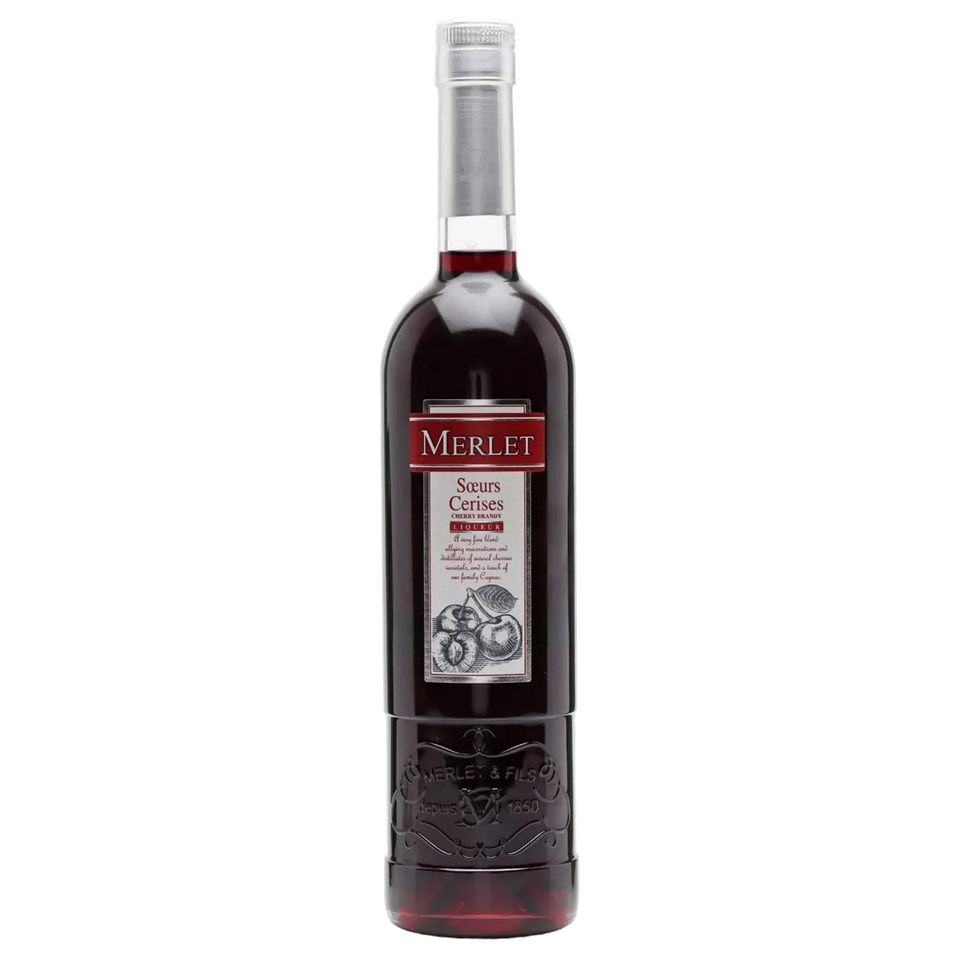 A bottle of Merlet Sœurs cerises Cherry Brandy Liqueur NV 700ml