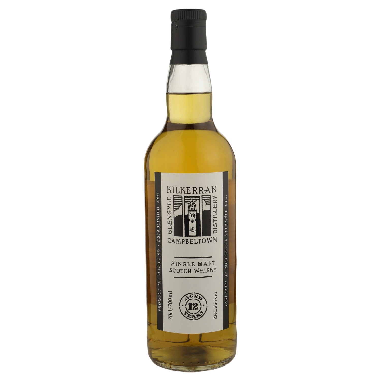 A bottle of Kilkerran 12YO Single Malt Whisky 46% 700ml
