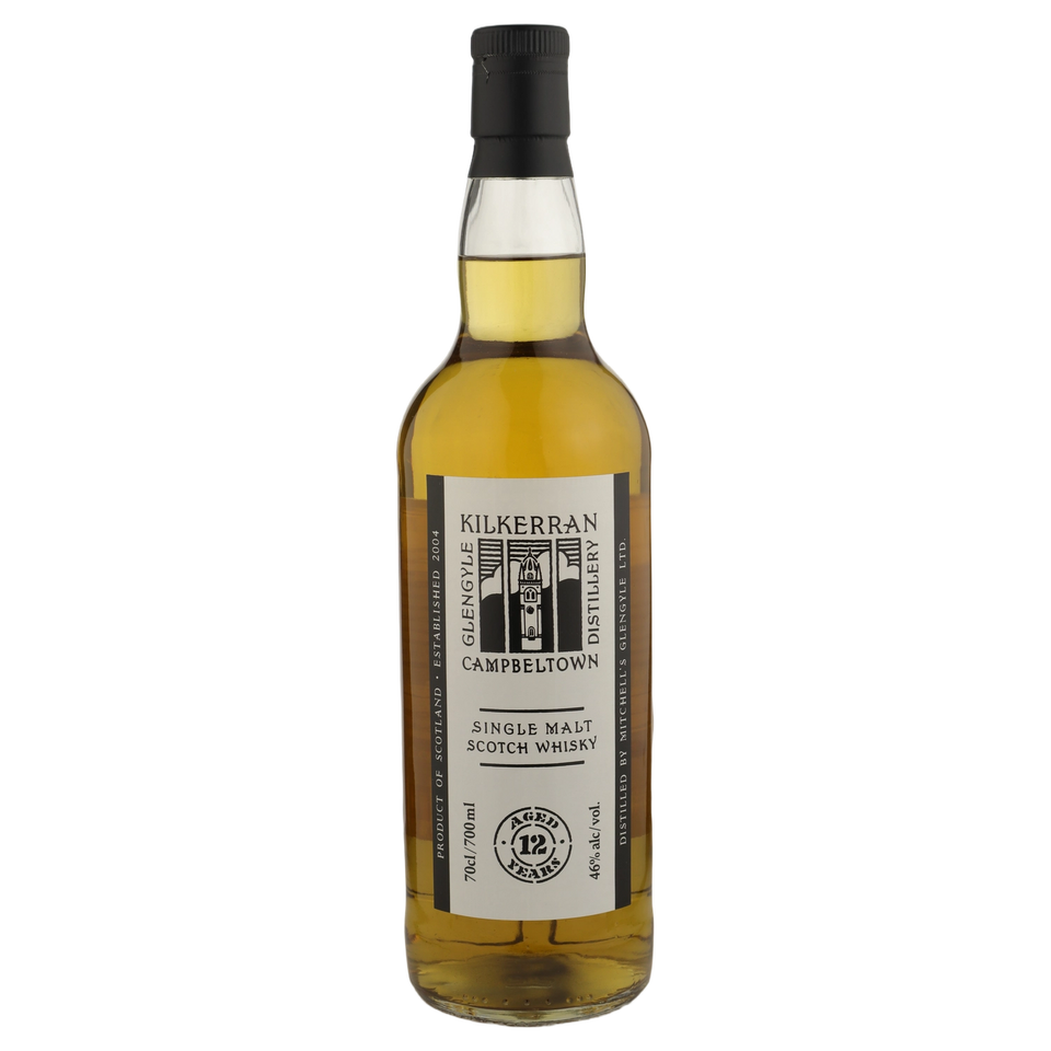 A bottle of Kilkerran 12YO Single Malt Whisky 46% 700ml