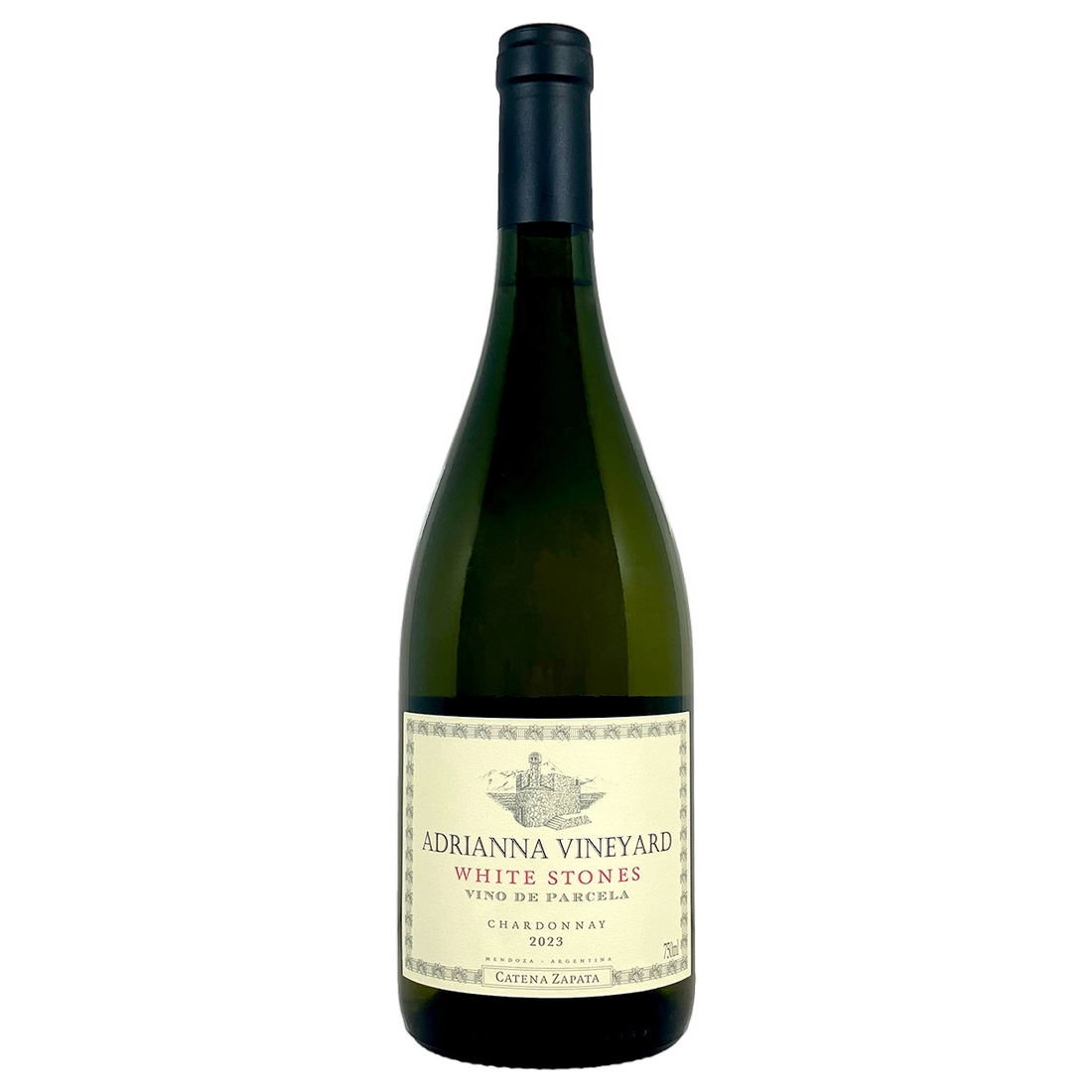 A bottle of Bodega Catena Zapata Adrianna Vineyard White Stones Chardonnay 2023 750ml White Wine