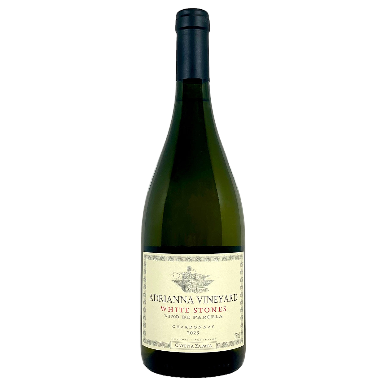 A bottle of Bodega Catena Zapata Adrianna Vineyard White Stones Chardonnay 2023 750ml White Wine