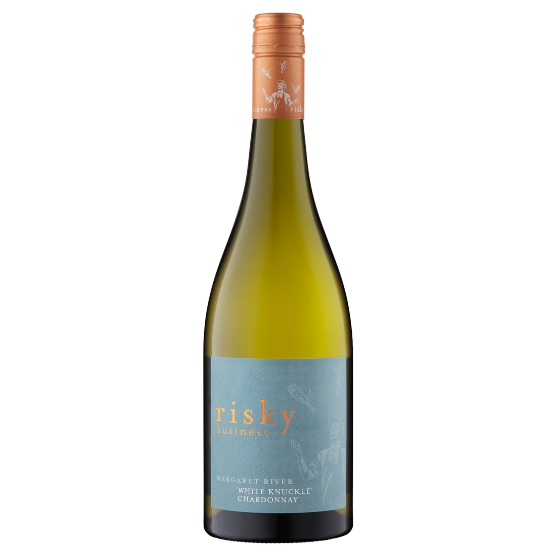 A bottle of Risky Business White Knuckle Chardonnay 2024 750ml White Wine