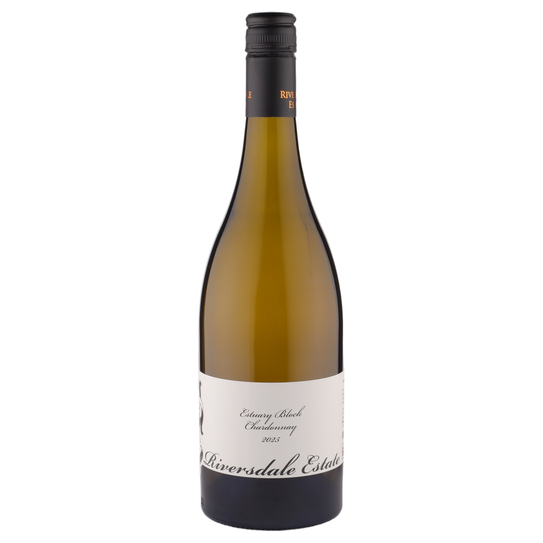 A bottle of Riversdale Estate 'Estuary Block' Chardonnay 2025 750ml White Wine