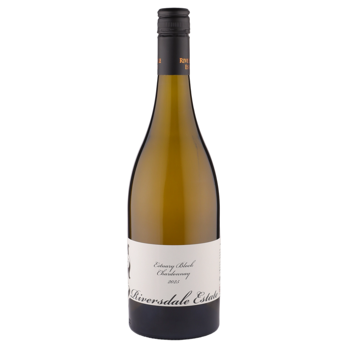 A bottle of Riversdale Estate 'Estuary Block' Chardonnay 2025 750ml White Wine