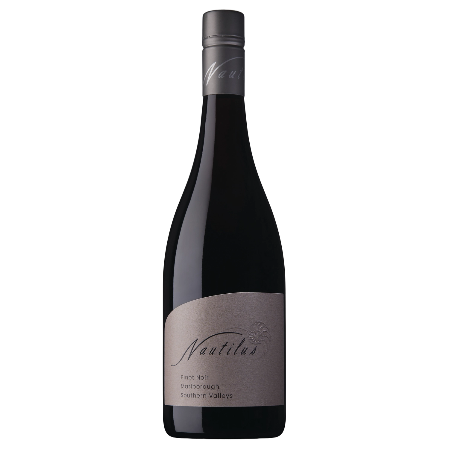 A bottle of Nautilus Estate Southern Valleys Pinot Noir Aust 2023 750ml Red Wine
