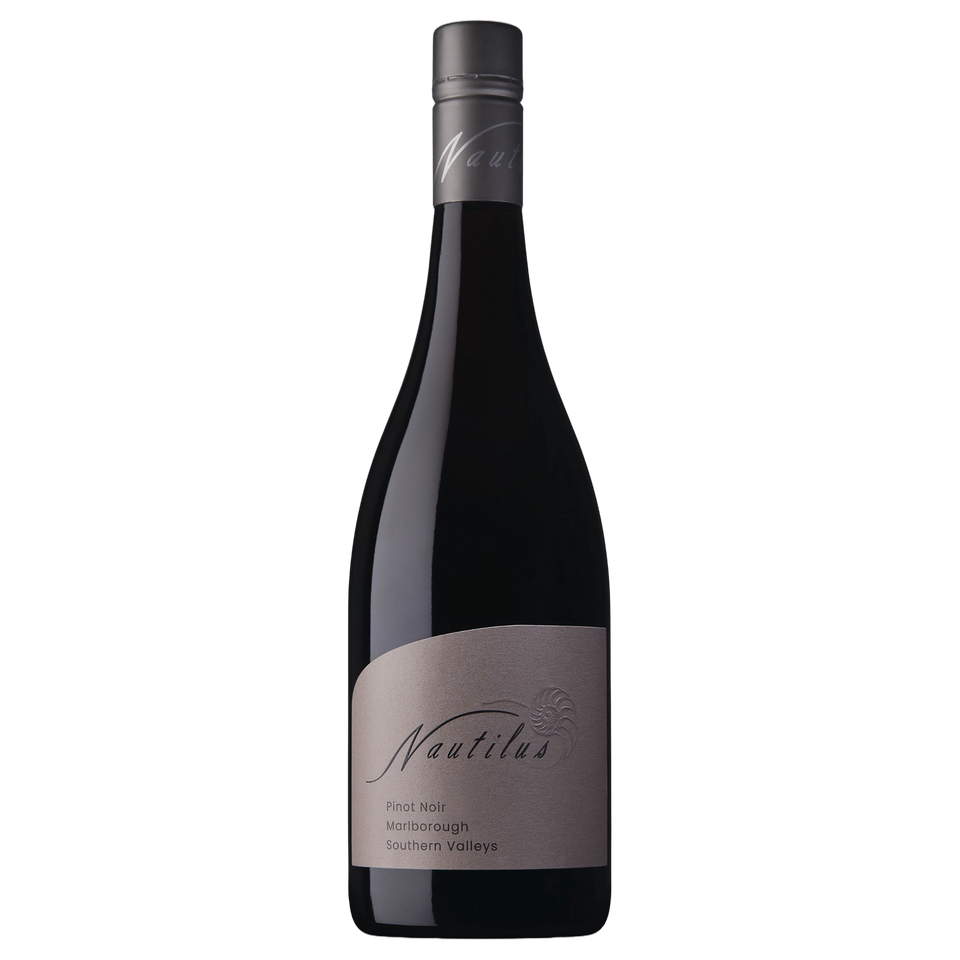 A bottle of Nautilus Estate Southern Valleys Pinot Noir Aust 2023 750ml Red Wine