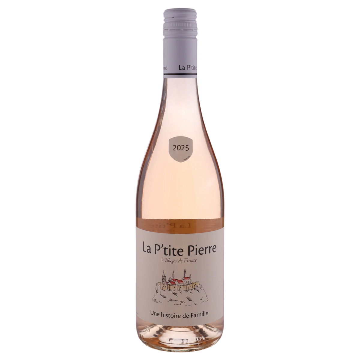 A bottle of La P'tite Pierre Rose 2025 750ml Rose Wine