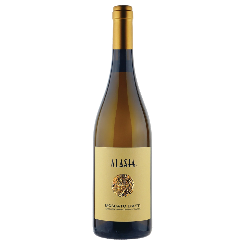 A bottle of Alasia Moscato d'Asti DOCG 2025 750ml White Wine