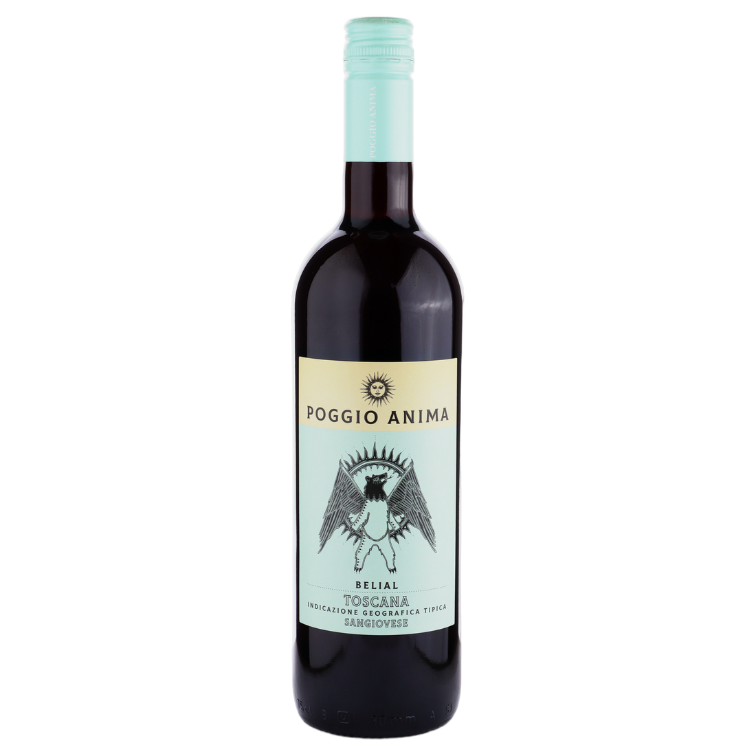 A bottle of Poggio Anima Toscana Sangiovese Belial 2024 750ml Red Wine