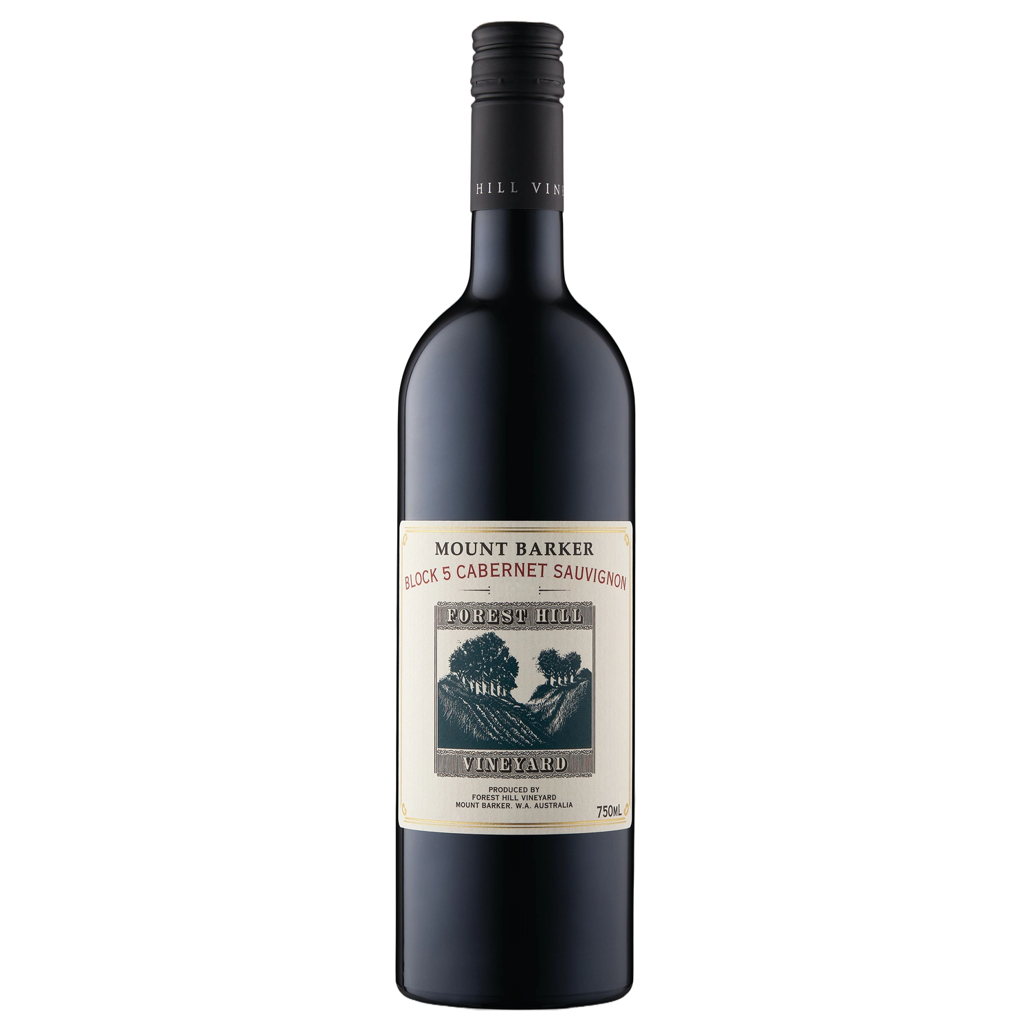 A bottle of Forest Hill Vineyard Block 5 Cabernet Sauvignon 2024 750ml Red Wine