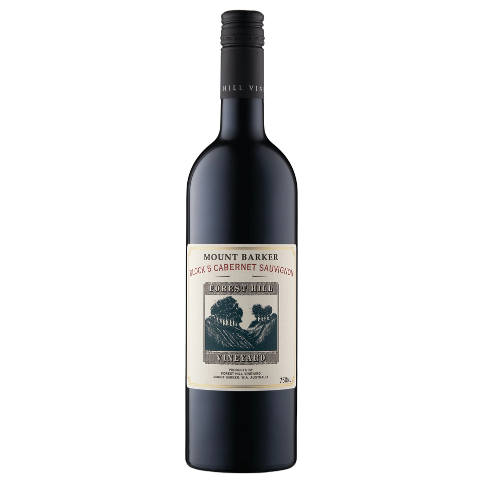 A bottle of Forest Hill Vineyard Block 5 Cabernet Sauvignon 2024 750ml Red Wine