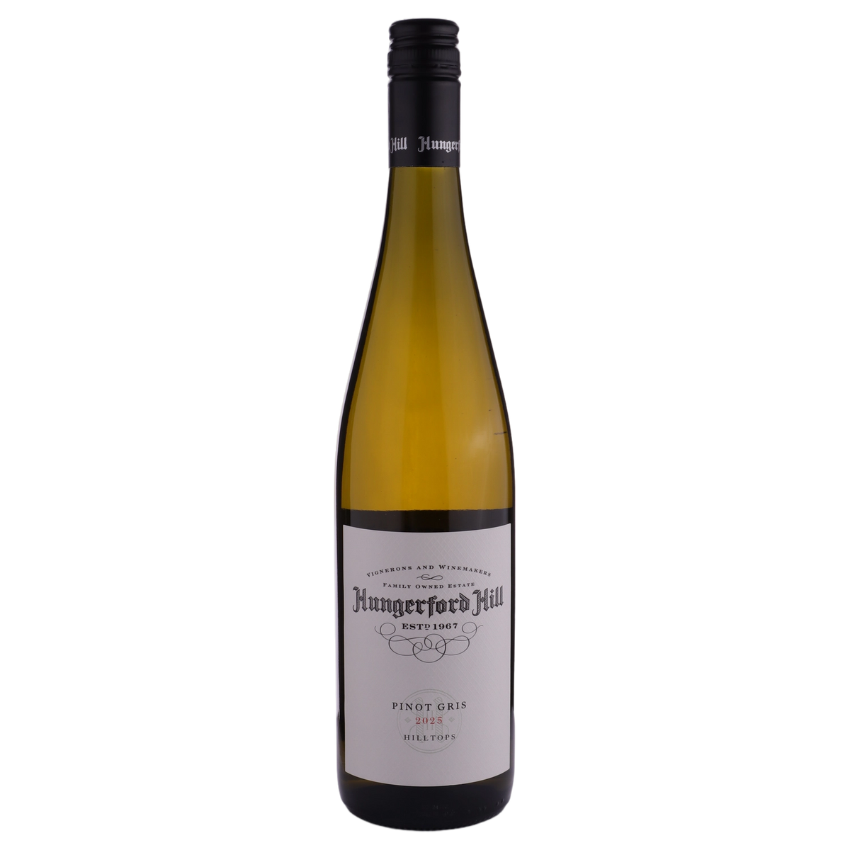 A bottle of Hungerford Hill Classic Hilltops Pinot Gris 2025 750ml White Wine