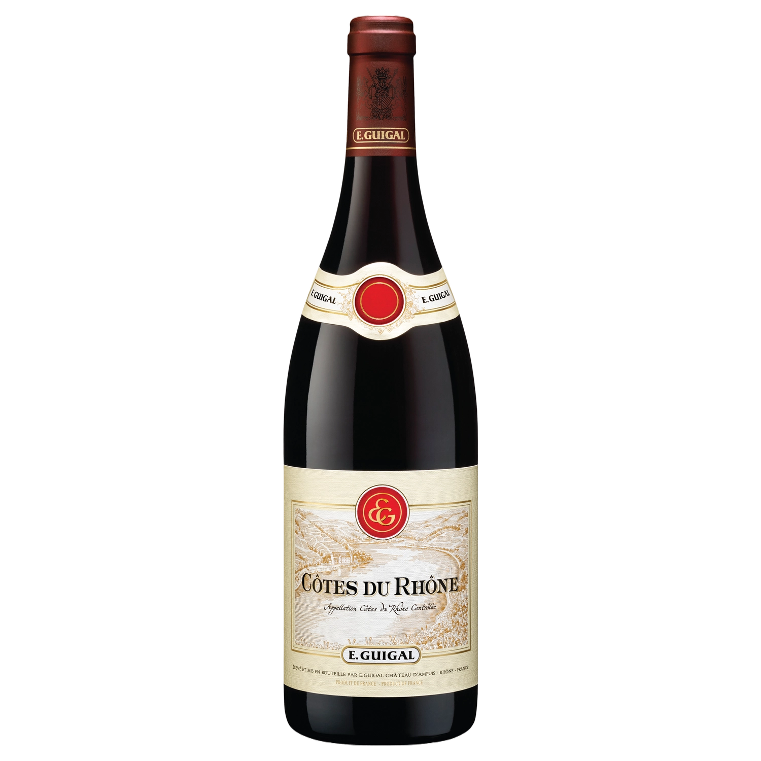 A bottle of Guigal Côtes du Rhône Rouge 2023 750ml Red Wine