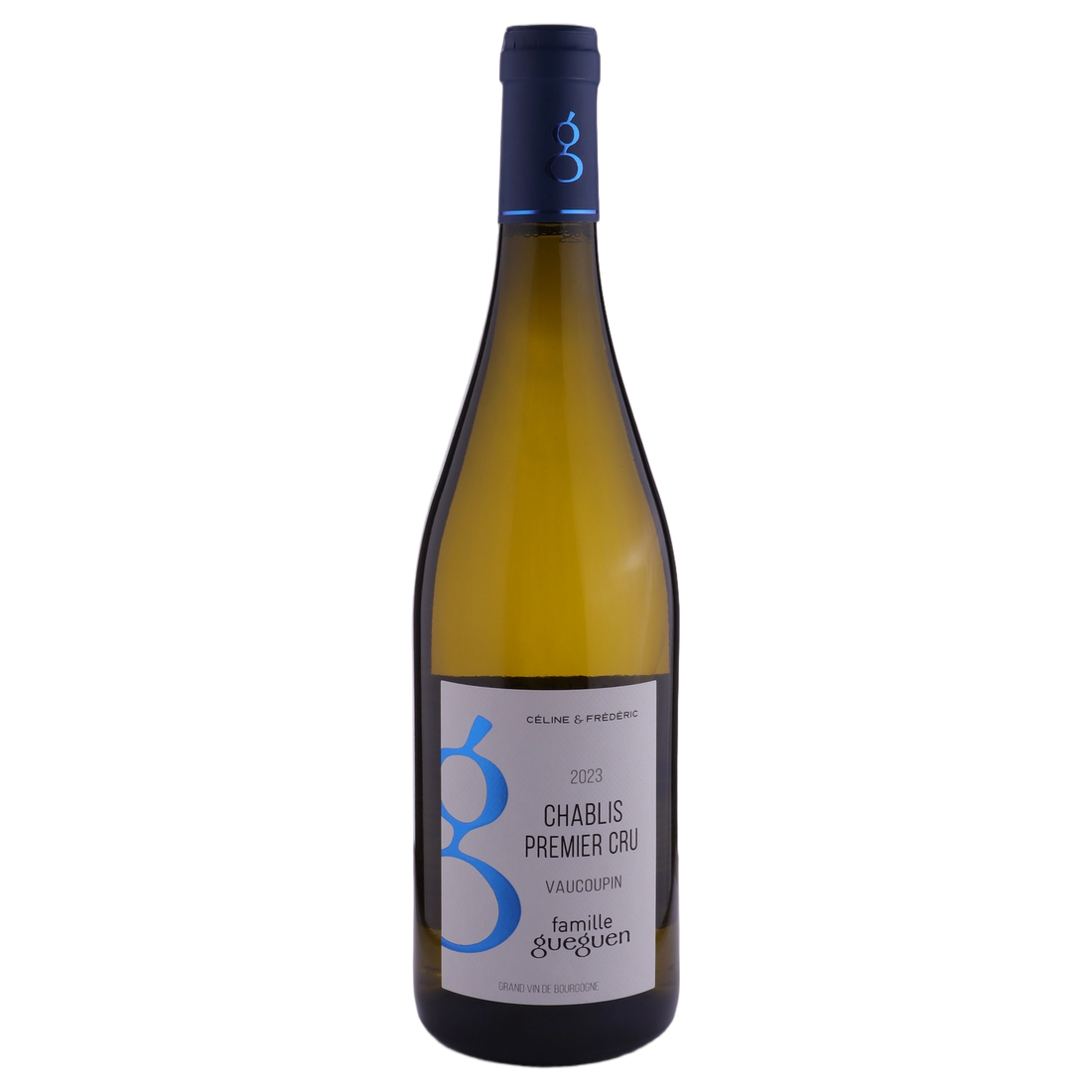 A bottle of Domaine Gueguen Chablis Premier Cru Vaucoupin 2023 750ml White Wine