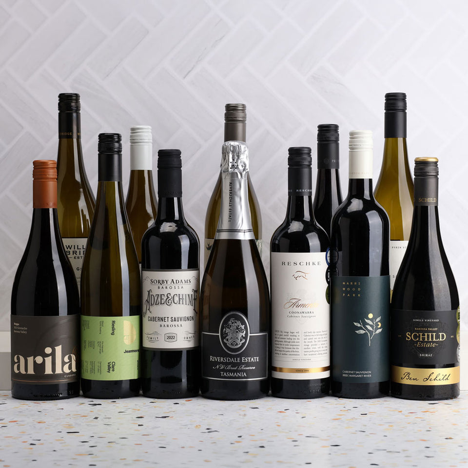 A collection of Nothing But 95+ Points Dozen from The Wine Collective