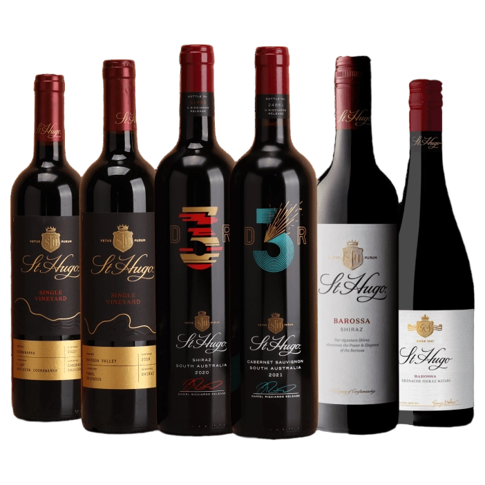 A collection of St Hugo Upgrade Red 6 Pack valued at $449.98 from The Wine Collective