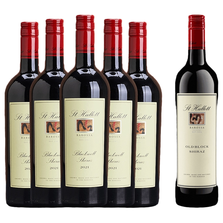 A collection of St Hallett Blackwell Shiraz 5 + 1 Upgrade Featuring 2019 Old Block Shiraz from The Wine Collective