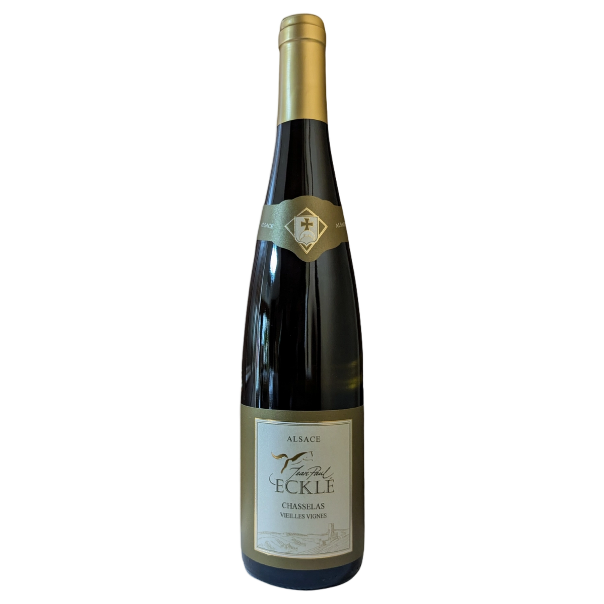 A bottle of Domaine Eckle Chasselas White Old Vines AOC Alsace 2023 750ml White Wine
