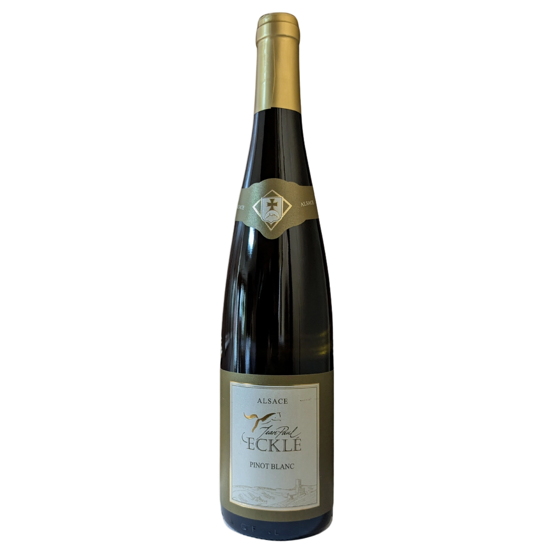 A bottle of Domaine Eckle Pinot Blanc (Klevner) AOC Alsace 2021 750ml White Wine
