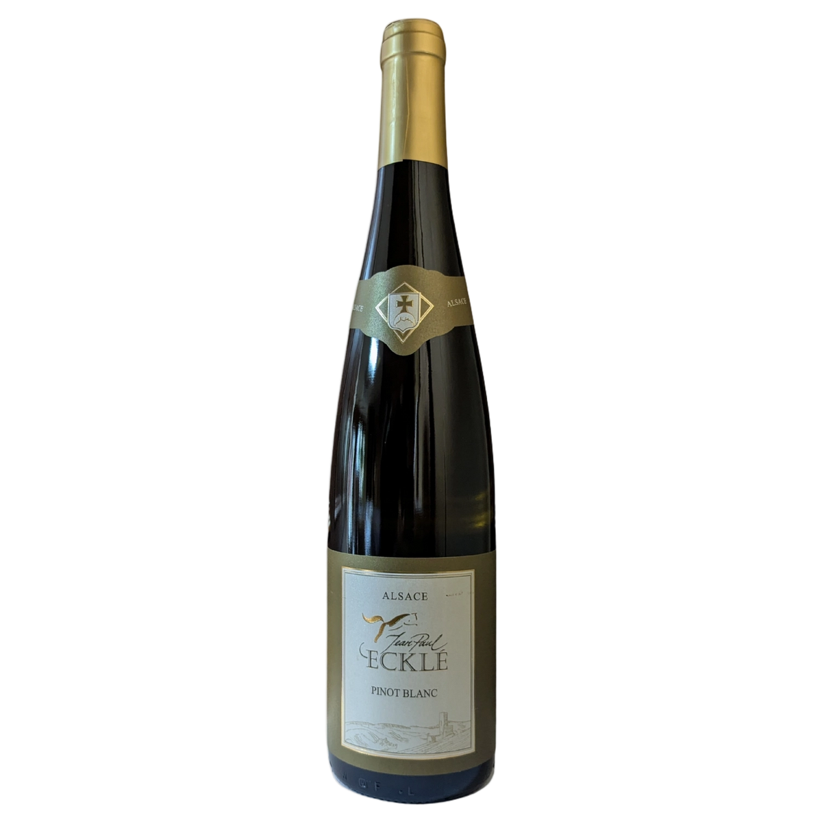 A bottle of Domaine Eckle Pinot Blanc (Klevner) AOC Alsace 2023 750ml White Wine