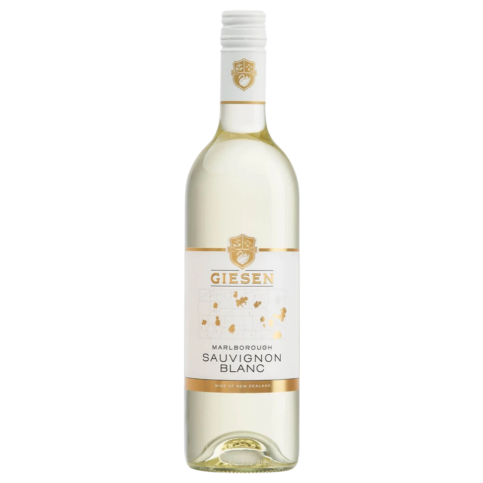 A bottle of Giesen Estate Sauv Blanc Marlborough 2020 750ml White Wine