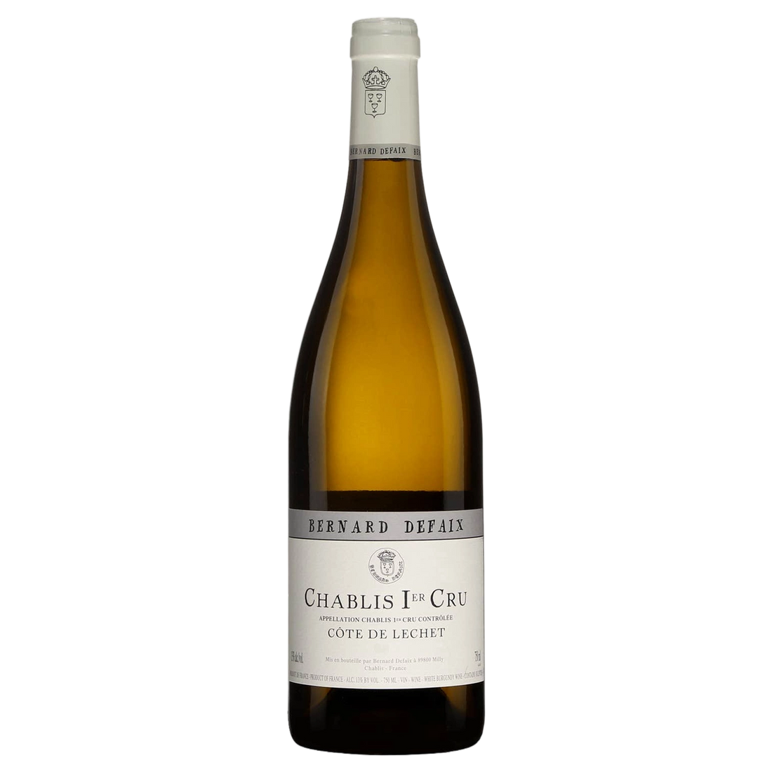A bottle of Domaine Bernard Defaix Chablis 1er Cru Cote de Lechet 2024 750ml White Wine