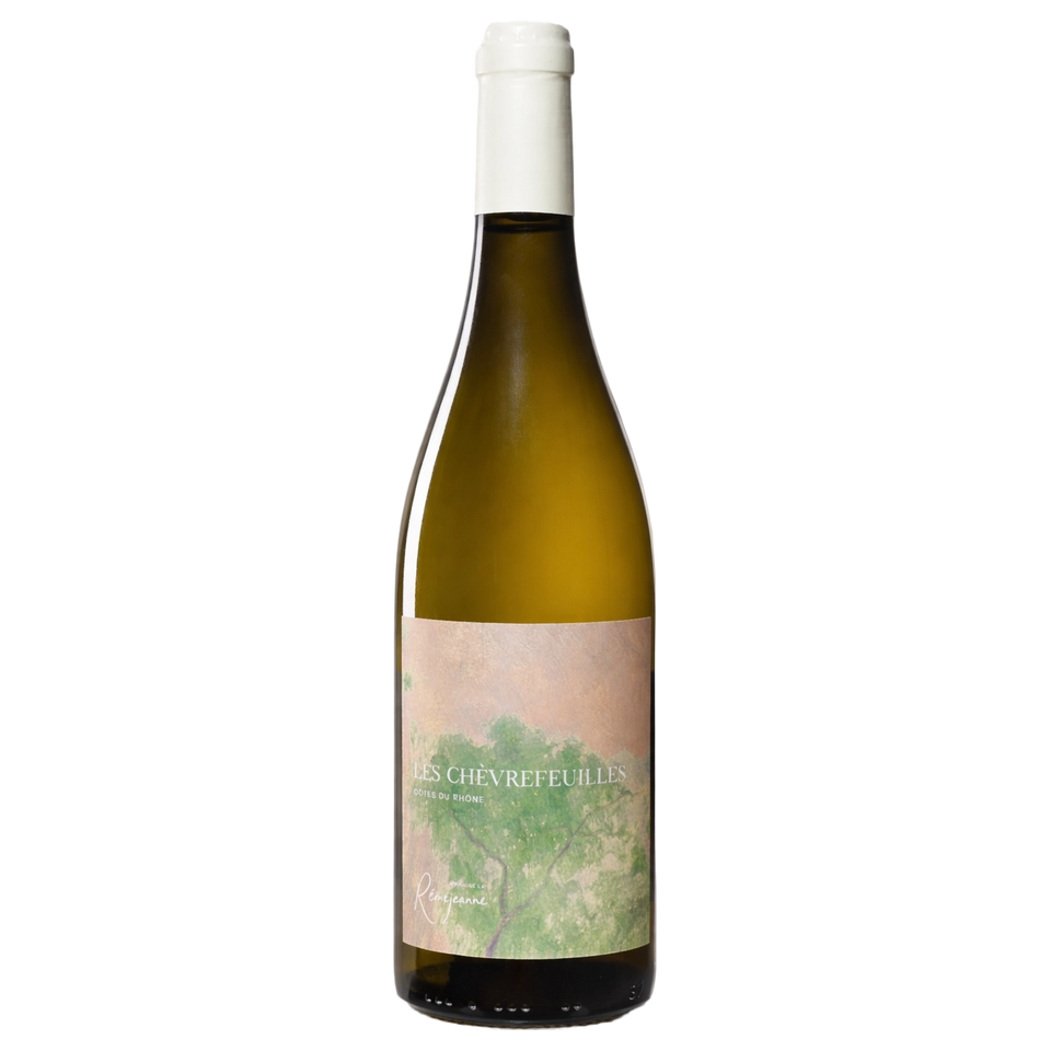 A bottle of Domaine la Remejeanne Cotes du Rhone Les Chevrefeuilles Blanc 2025 750ml White Wine