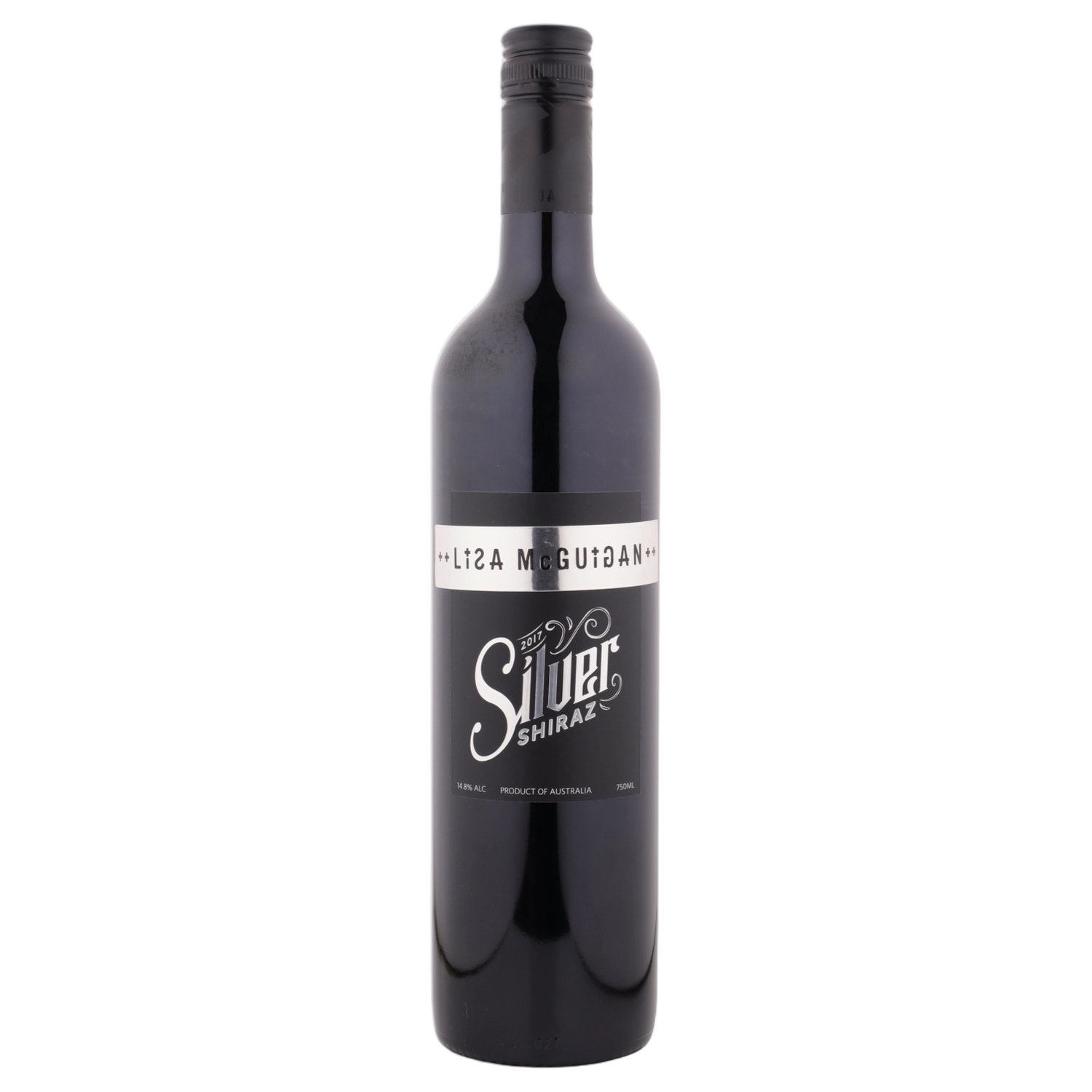 A bottle of Lisa McGuigan Silver Range Shiraz NV 750ml Red Wine