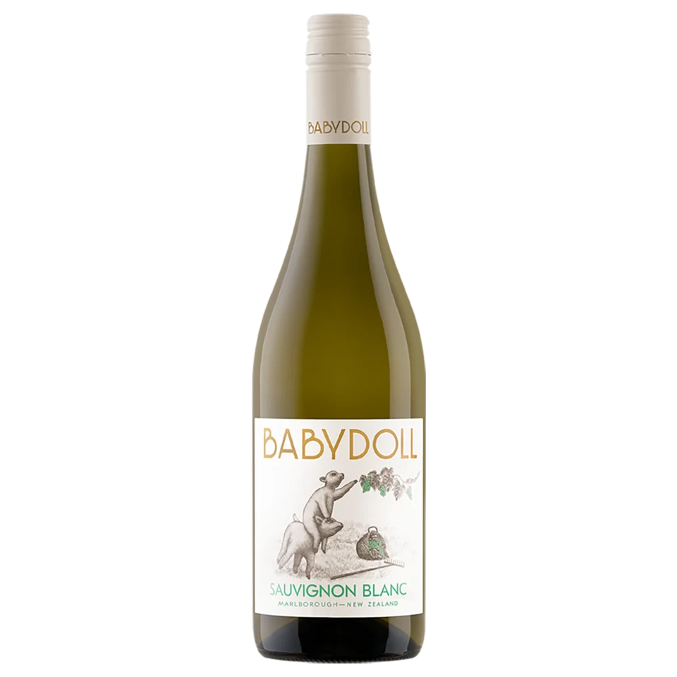 A bottle of Babydoll Sauvignon Blanc 2025 750ml White Wine