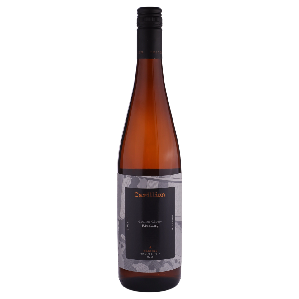 A bottle of Carillion Museum Release Riesling 2018 750ml White Wine