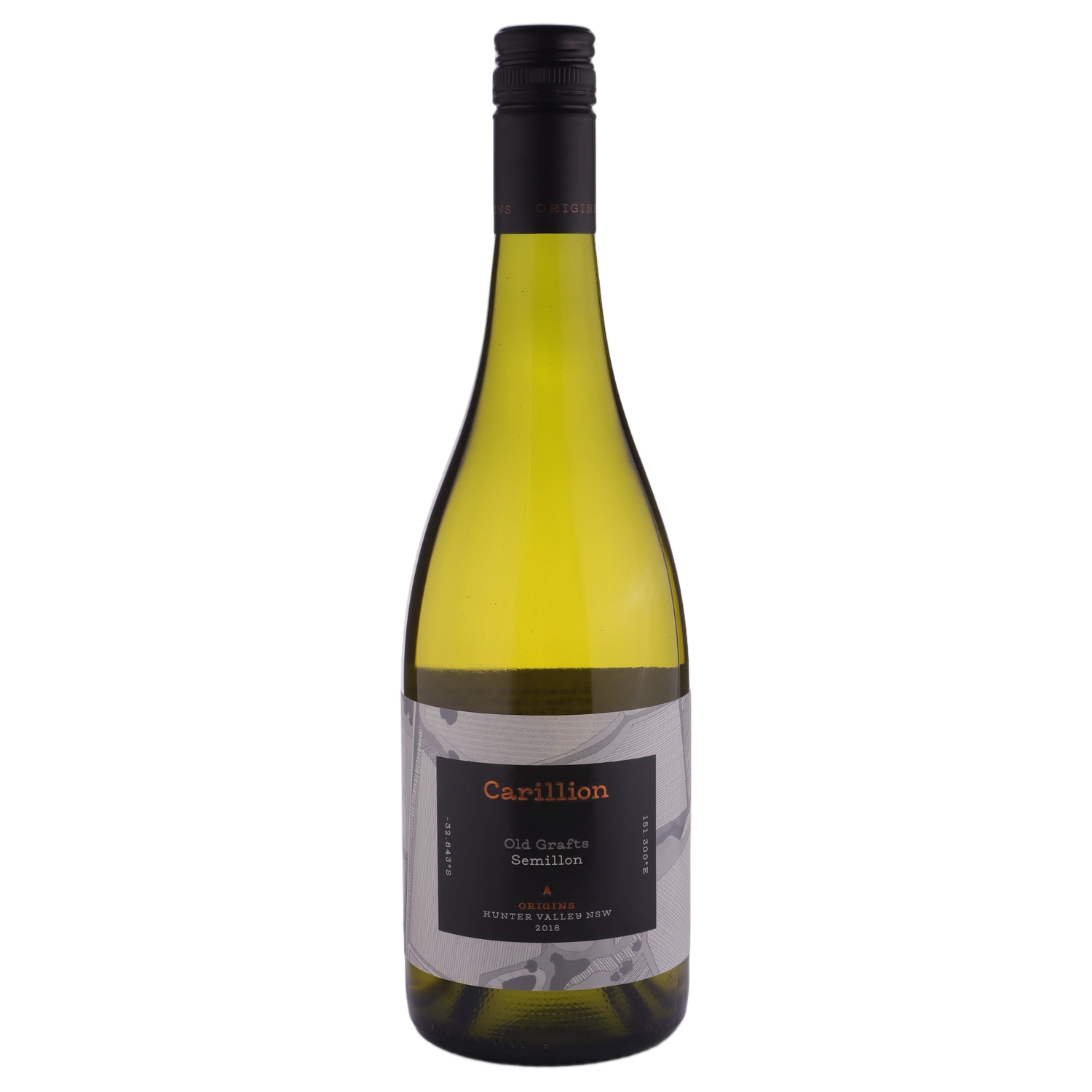A bottle of Carillion Museum Release Old Grafts Semillon 2018 750ml White Wine