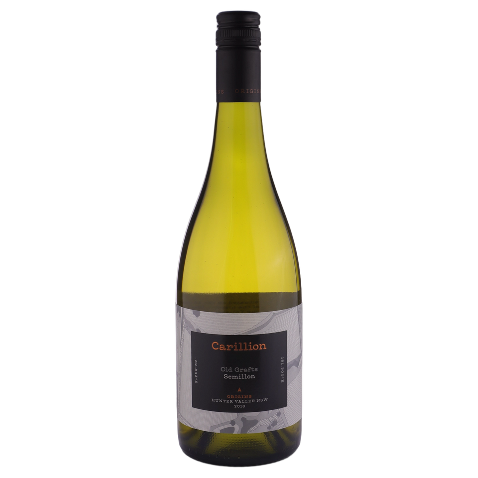 A bottle of Carillion Museum Release Old Grafts Semillon 2018 750ml White Wine