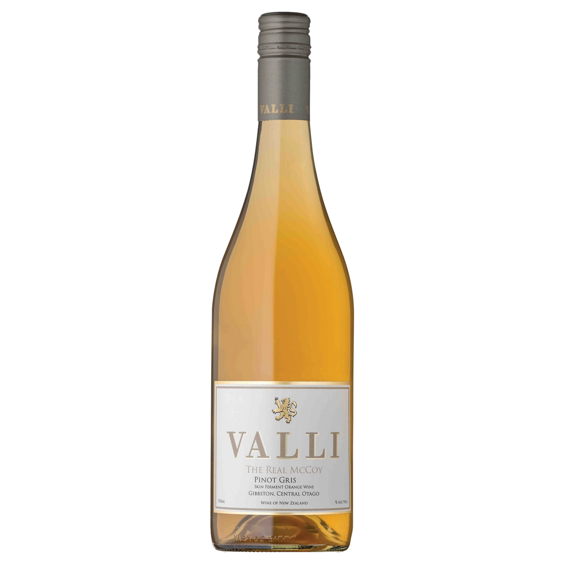 A bottle of Valli Vineyards "The Real McCoy" Orange Wine 2024 750ml White Wine