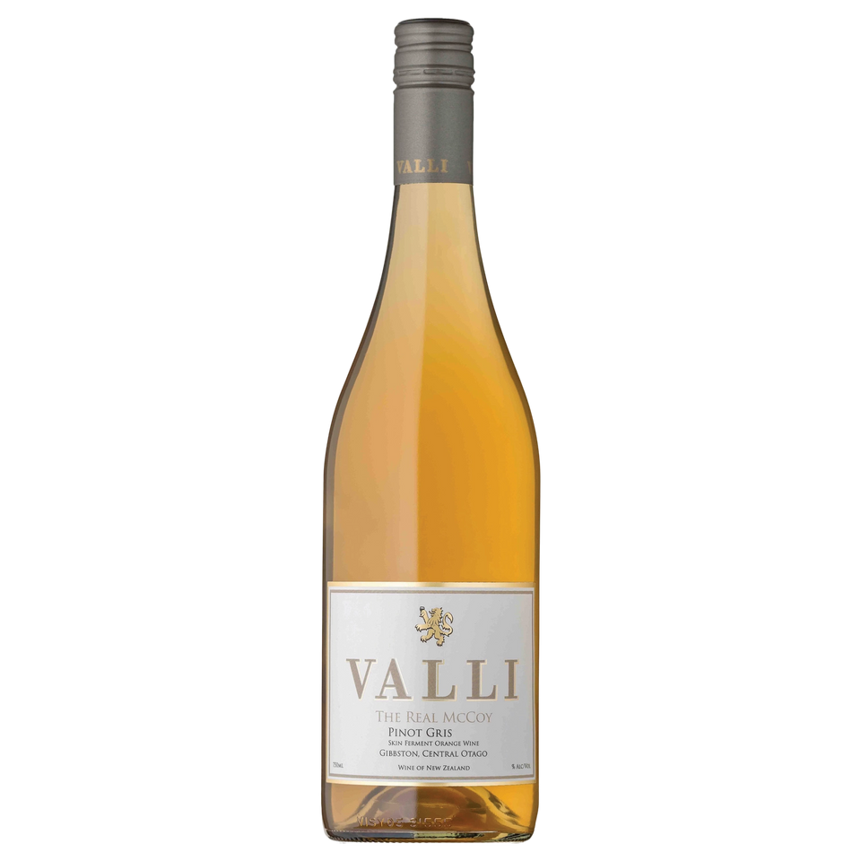 A bottle of Valli Vineyards "The Real McCoy" Orange Wine 2024 750ml White Wine