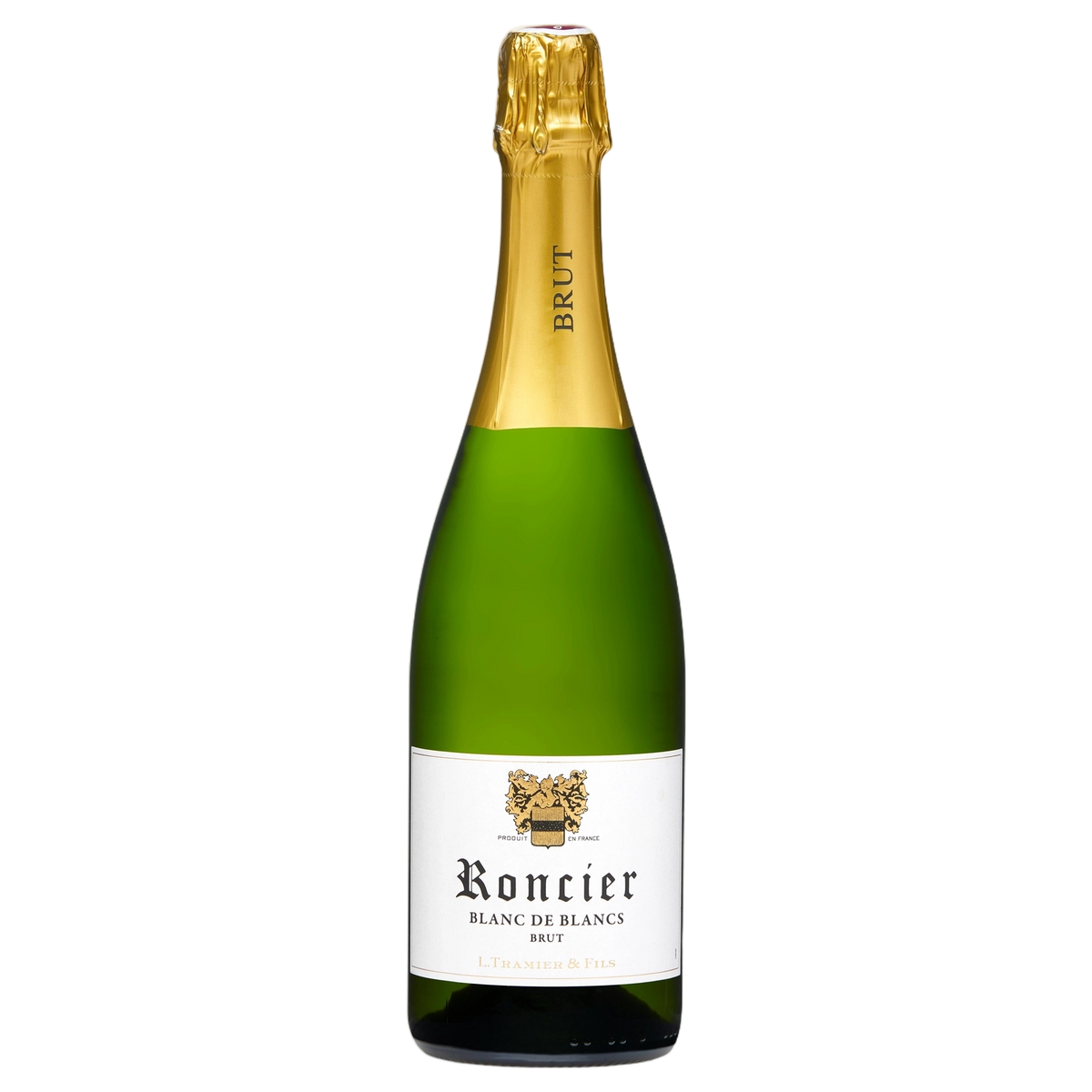 A bottle of Roncier Blanc de Blancs Brut Sparkling NV 750ml White Wine
