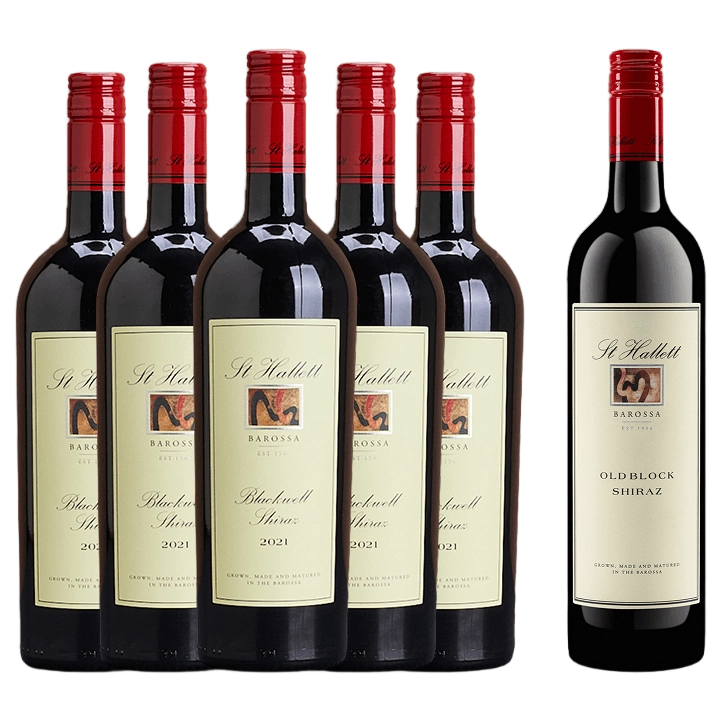 A collection of St Hallett Blackwell Shiraz 5 + 1 Upgrade Featuring 2019 Old Block Shiraz from The Wine Collective